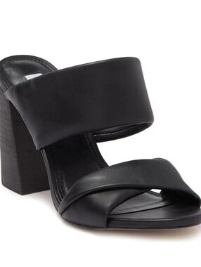 Steve Madden TeriAnn Square Heel Sandal Size 7, Black, NWOB